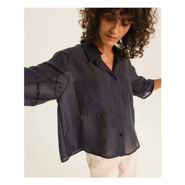 Eather shirt | Midnight blue