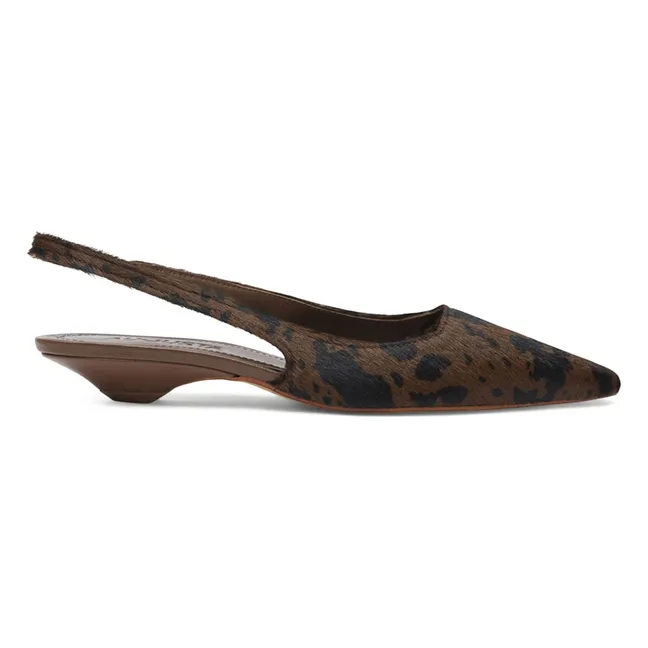 Slingback Harper in pelle di vitello | Leopardo