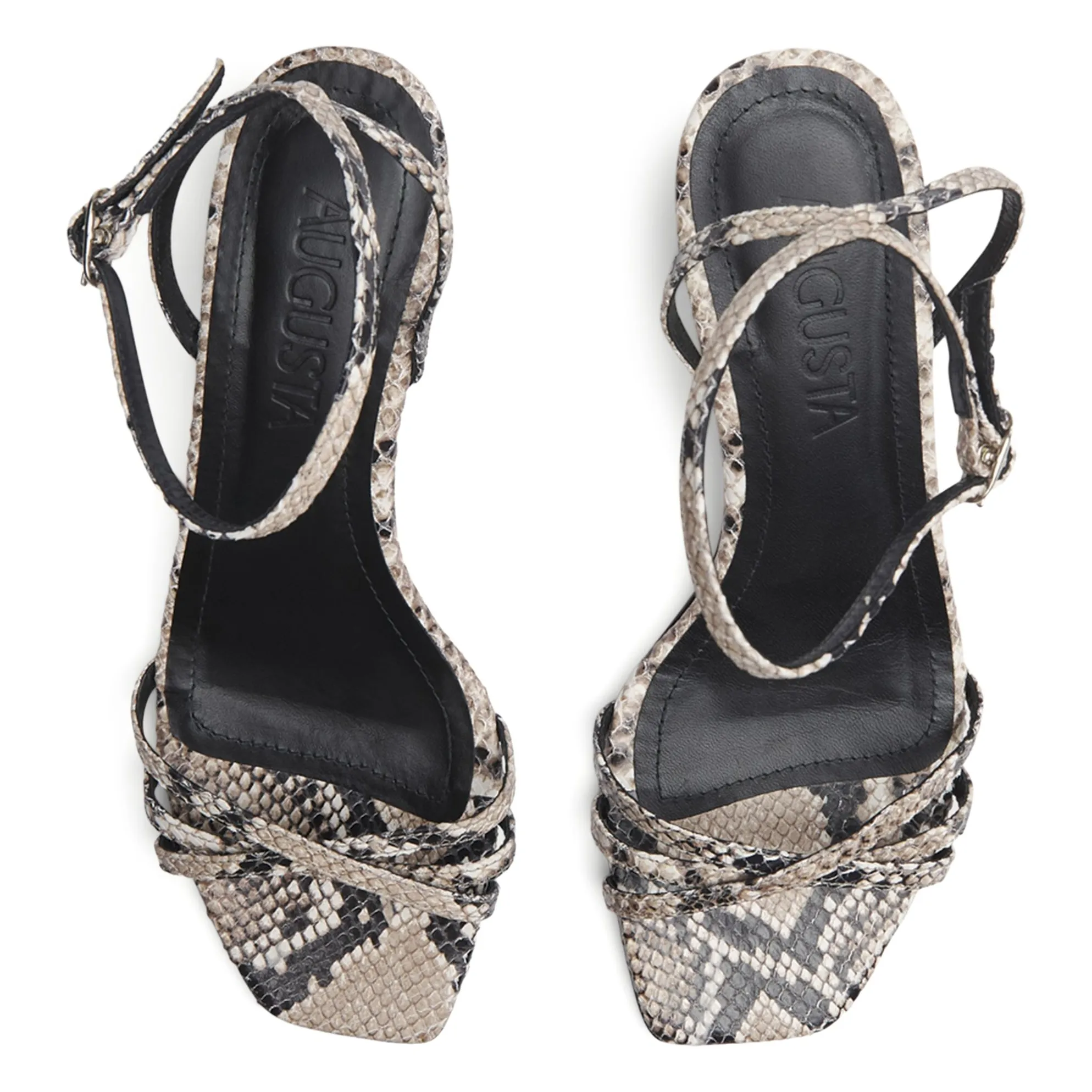 Sandales Uma Effet Serpent | Gris- Image produit n°4