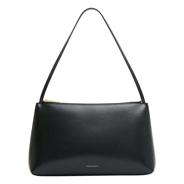 Gaia Large Leather Bag | Black
