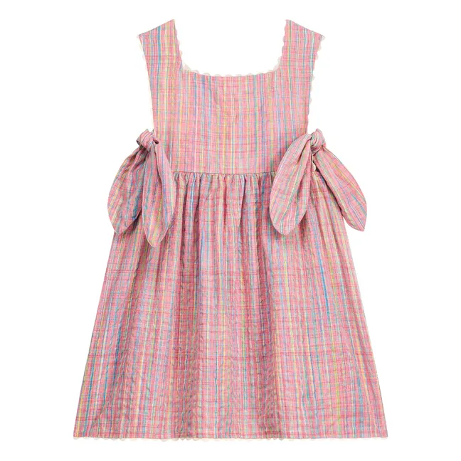 Schürzenkleid Aloisa Kariert | Rosa