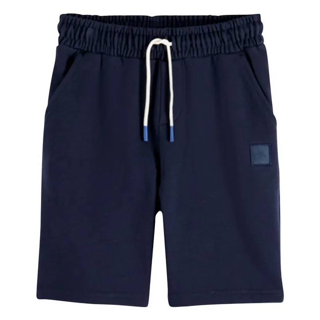 Short Jogger Logo Badge | Bleu marine
