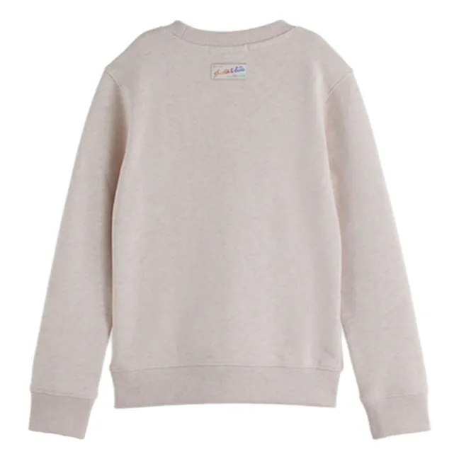 Sudadera Artwork Logo Algodón orgánico | Crudo color natural