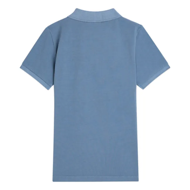 Polo Logo Brodé | Bleu gris