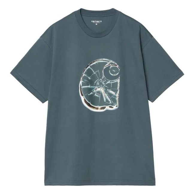 Shattered T-shirt | Grey blue