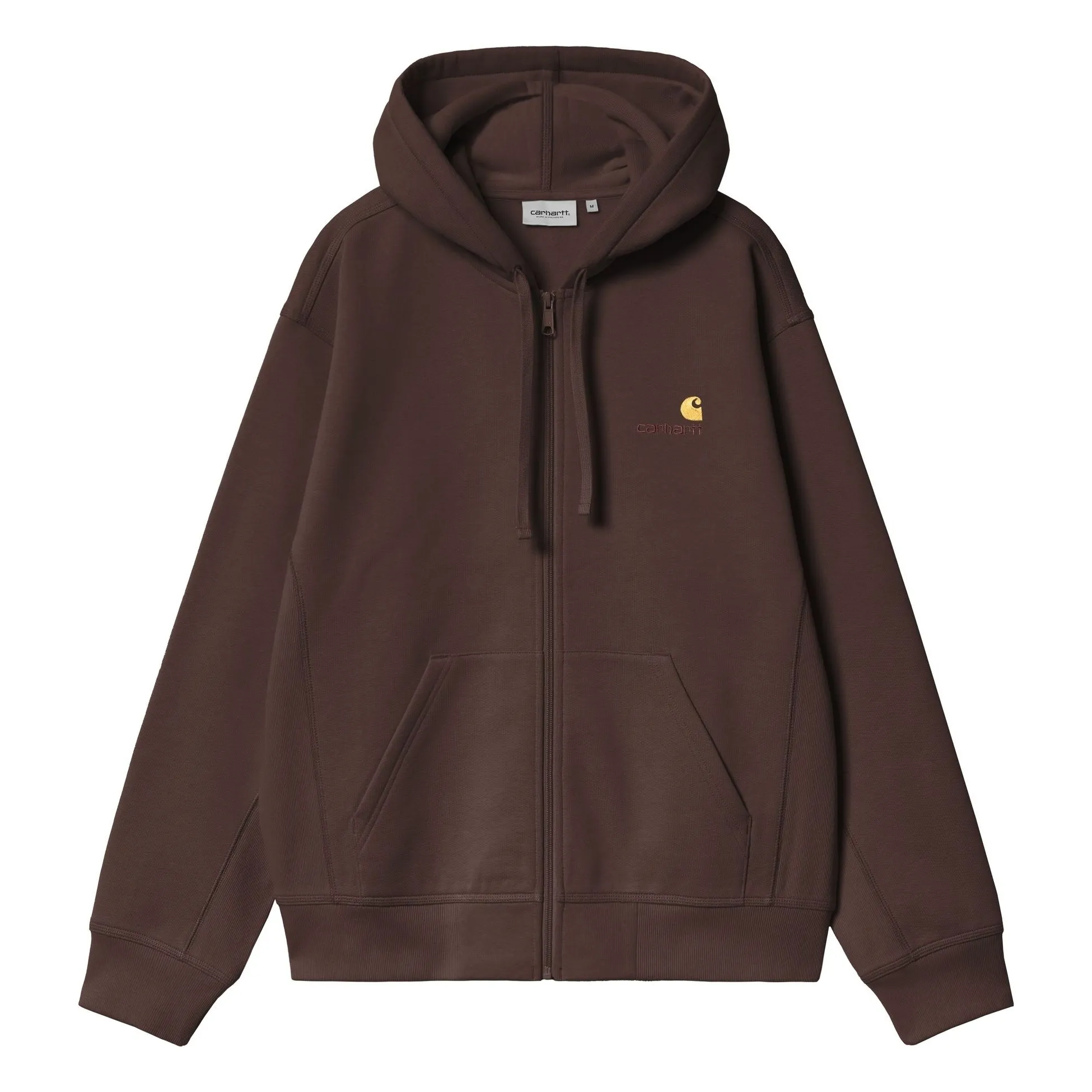 Carhartt Wip Brown American Script Zipped Sweatshirt