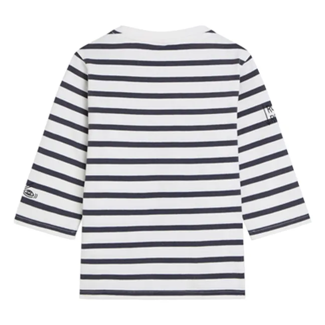 T-shirt Basquiat Breton Rayé | Bleu marine