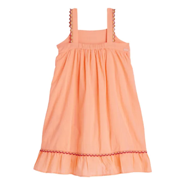 Vestido de volantes sin mangas | Coral