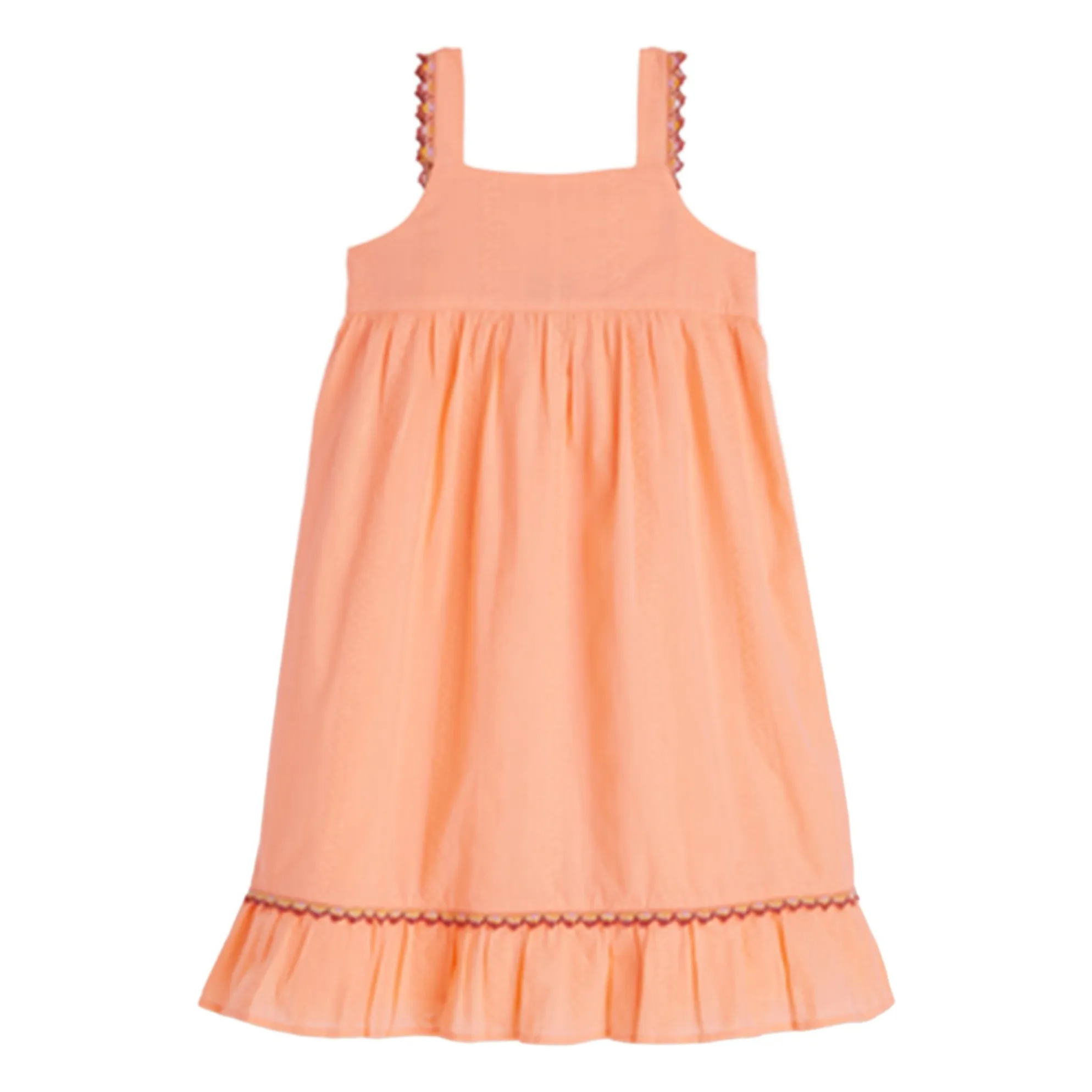 Robe Volants Sans Manches | Corail- Image produit n°0