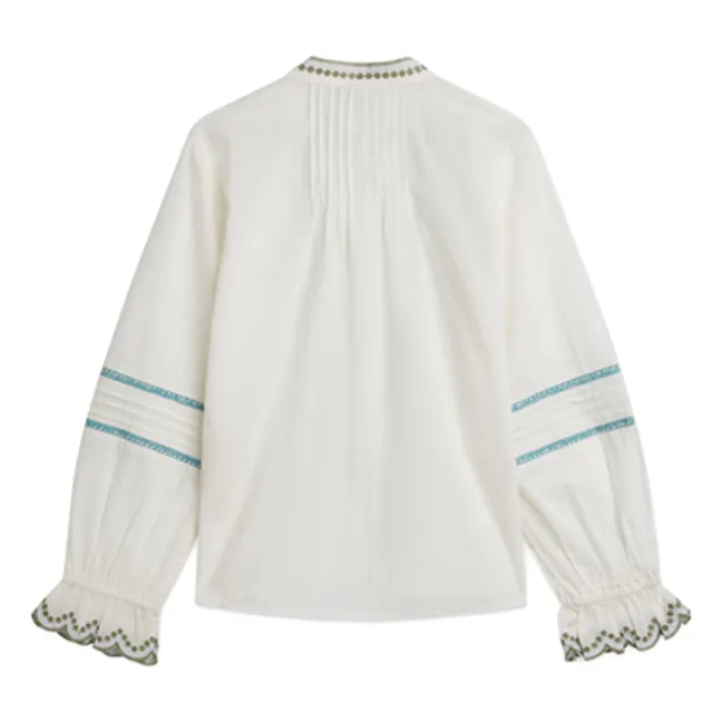 Blouse Brodée | Ecru