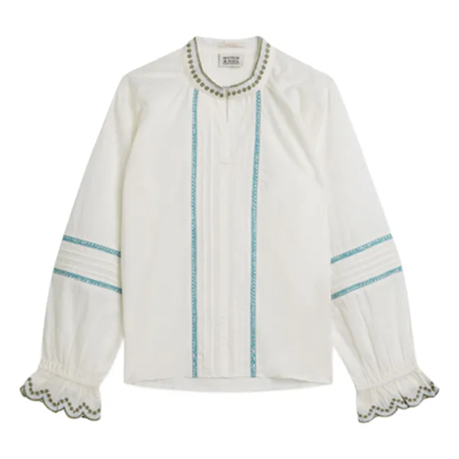 Blouse Brodée | Ecru
