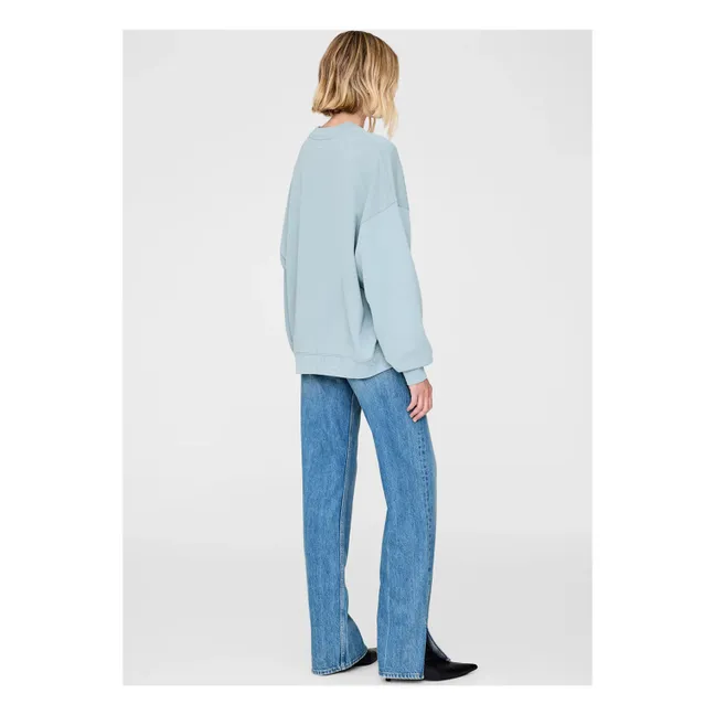 Sweat Oversize Miles Letterman | Bleu Clair