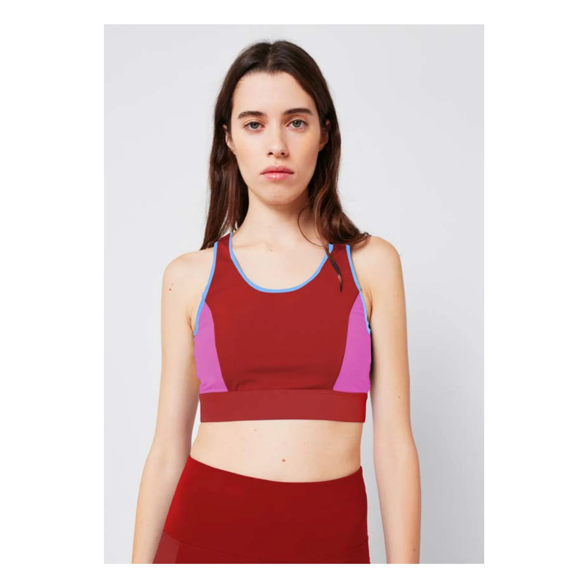 Débardeur Color Block | Bleu- Image produit n°1