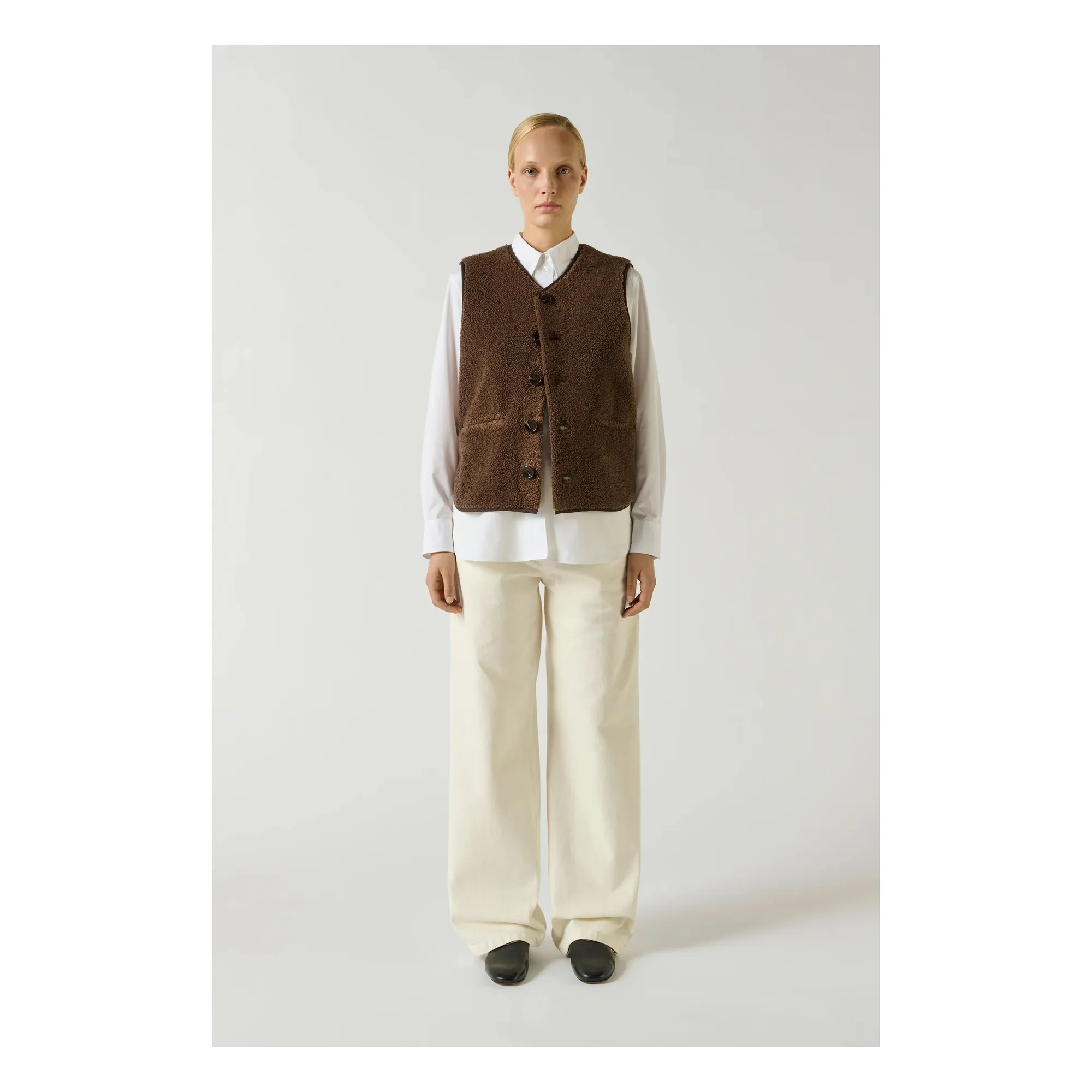 Fusil Sherpa Jacket | Brown- Product image n°1