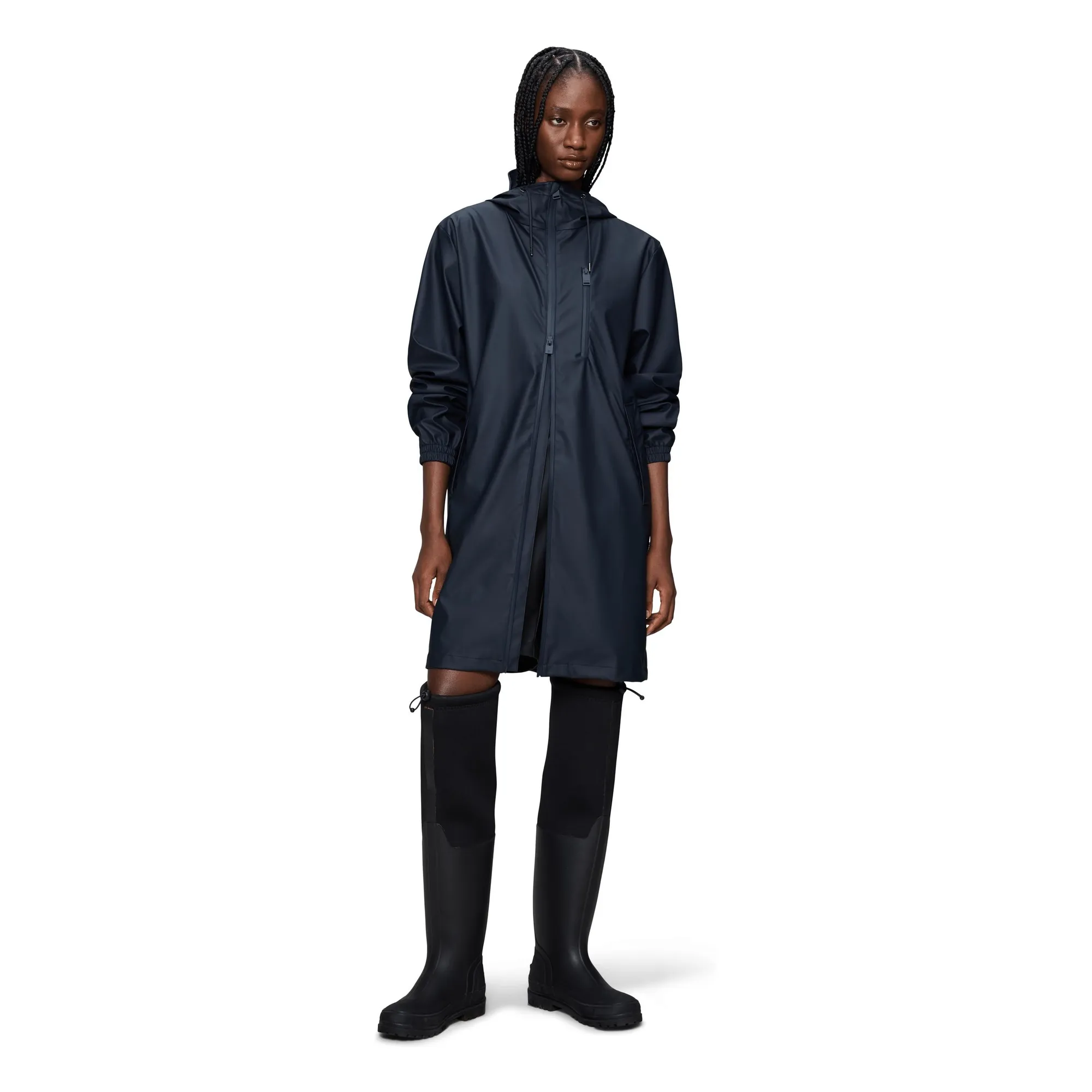Veste Longue Storm Breaker W3 | Bleu marine- Image produit n°4