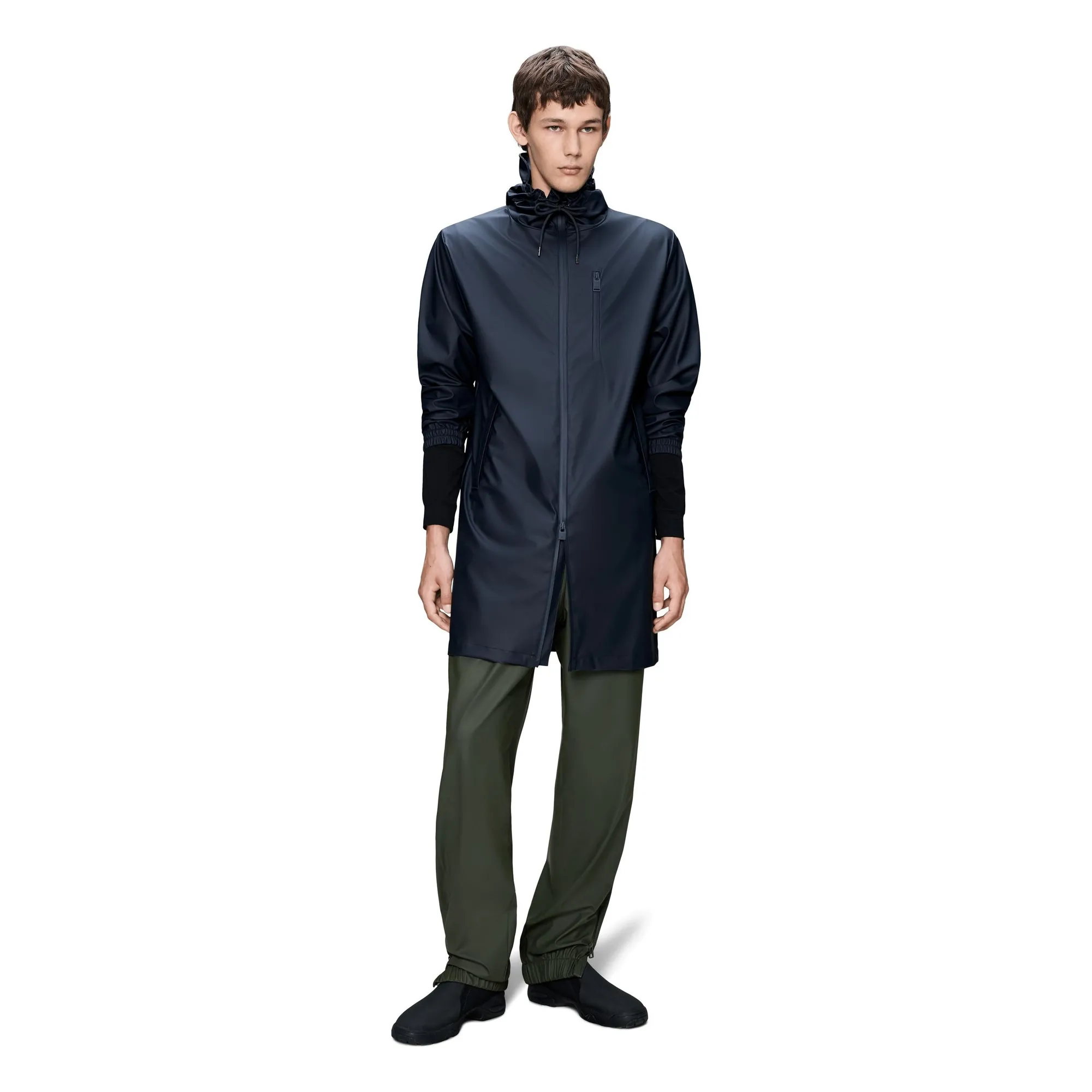 Veste Longue Storm Breaker W3 | Bleu marine- Image produit n°1