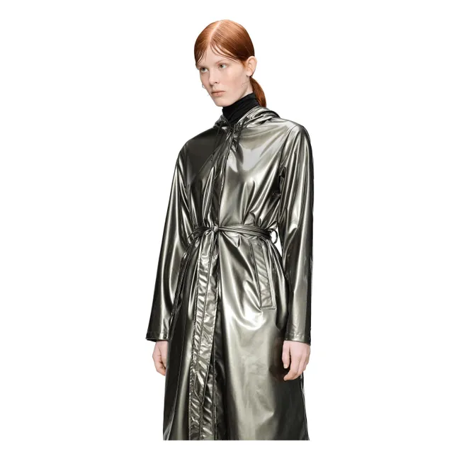 A-Line W3 Long Jacket | Charcoal grey