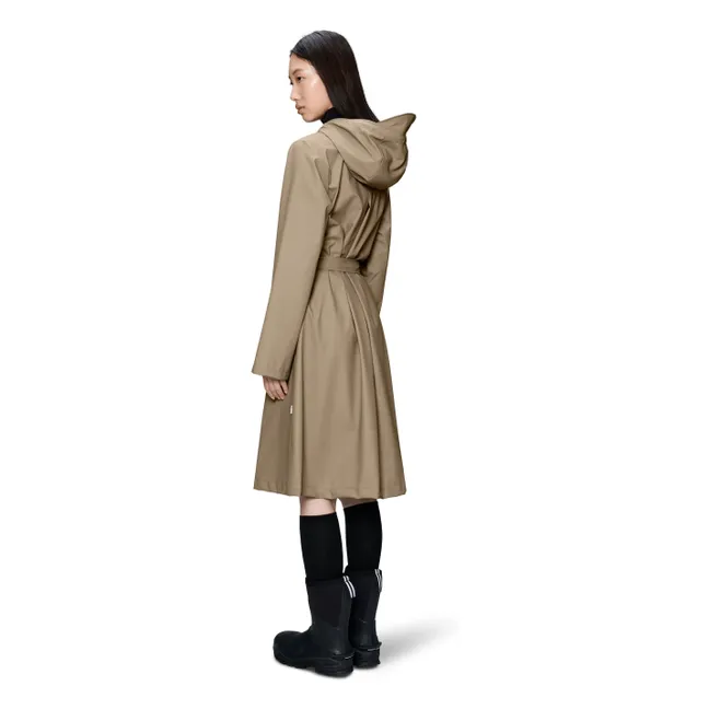 A-Line W3 Long Jacket | Beige