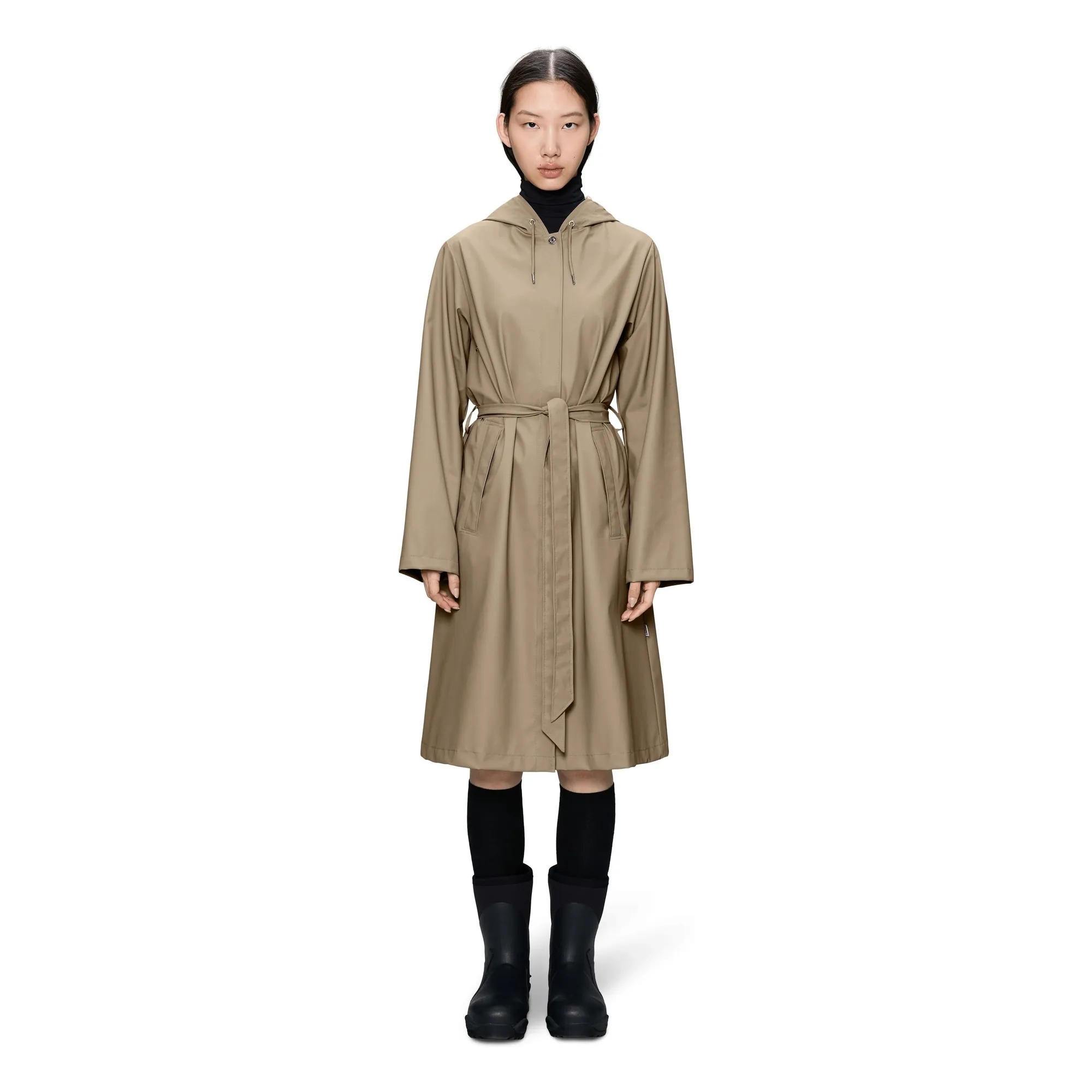 Veste Longue A-Line W3 | Beige- Image produit n°2
