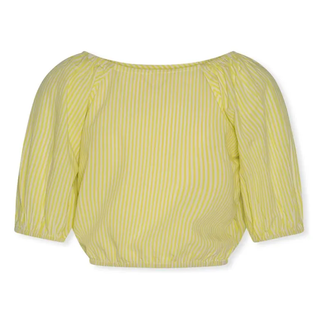 Blusa Neha de rayas | Amarillo