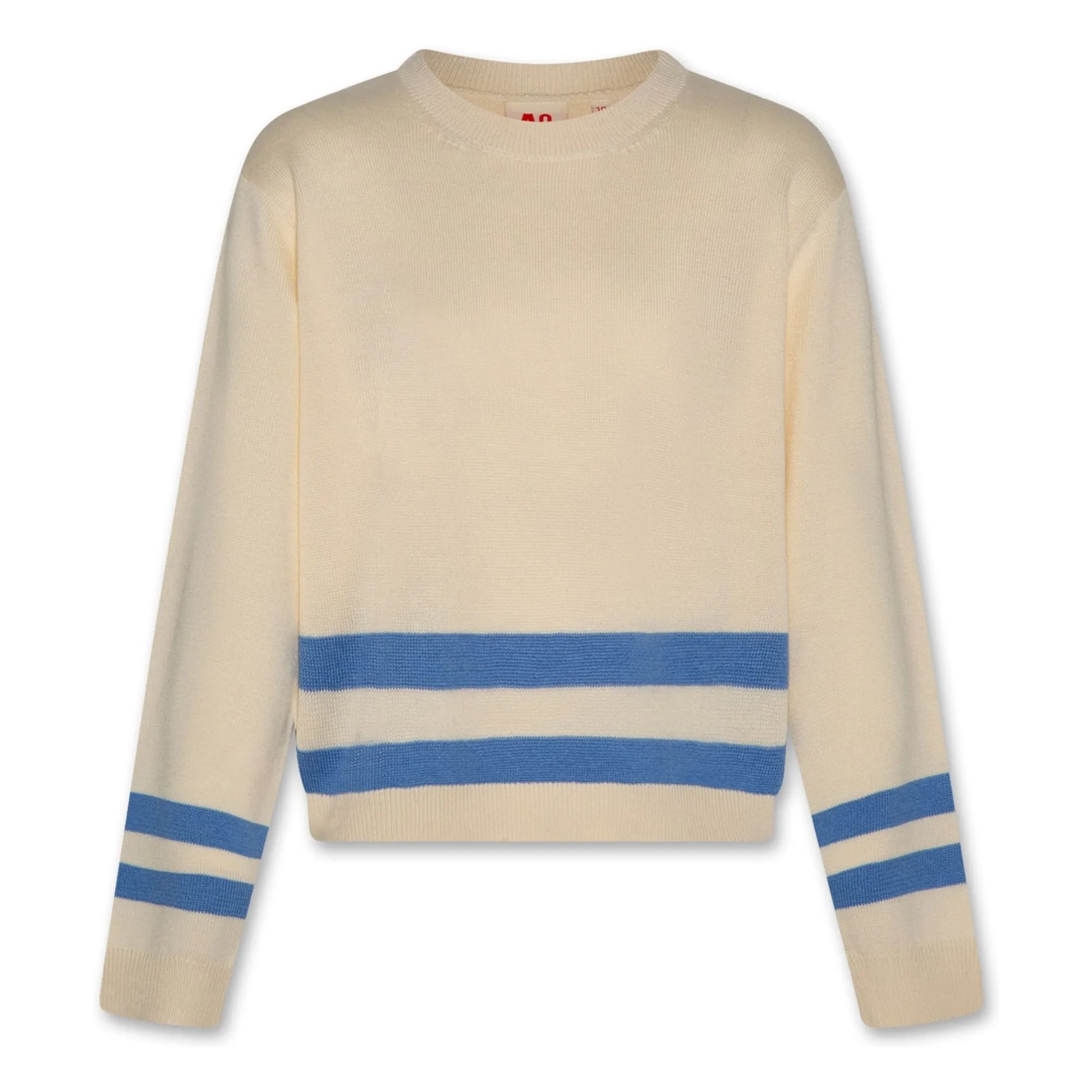 Ao76 Ivory Elly Bandes Sweater
