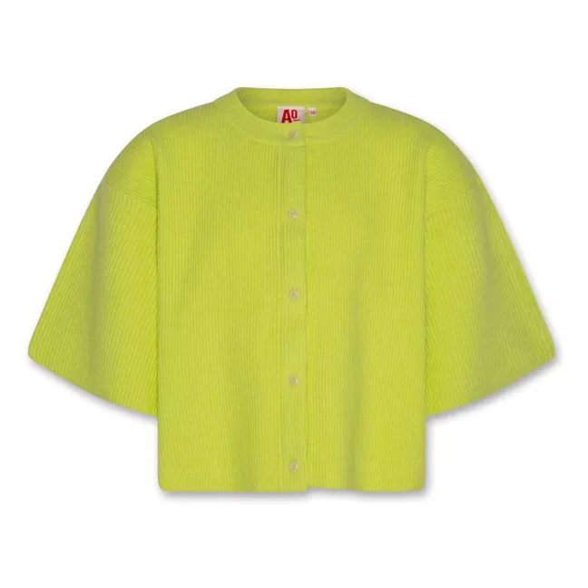 Strickjacke Vega | Neongelb