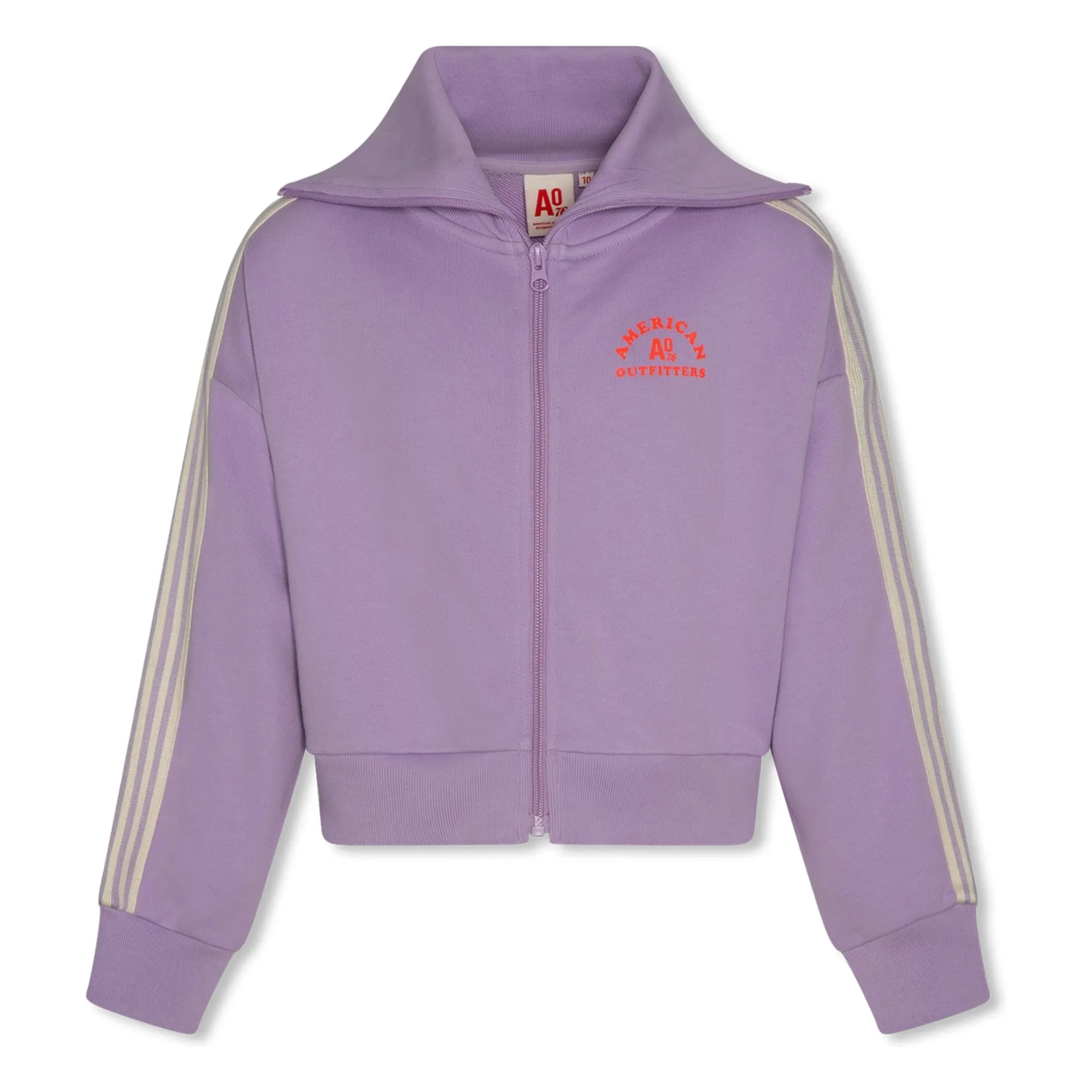 Ao76 Lilac Jane Recycled Cotton Zip-Up Sweatshirt