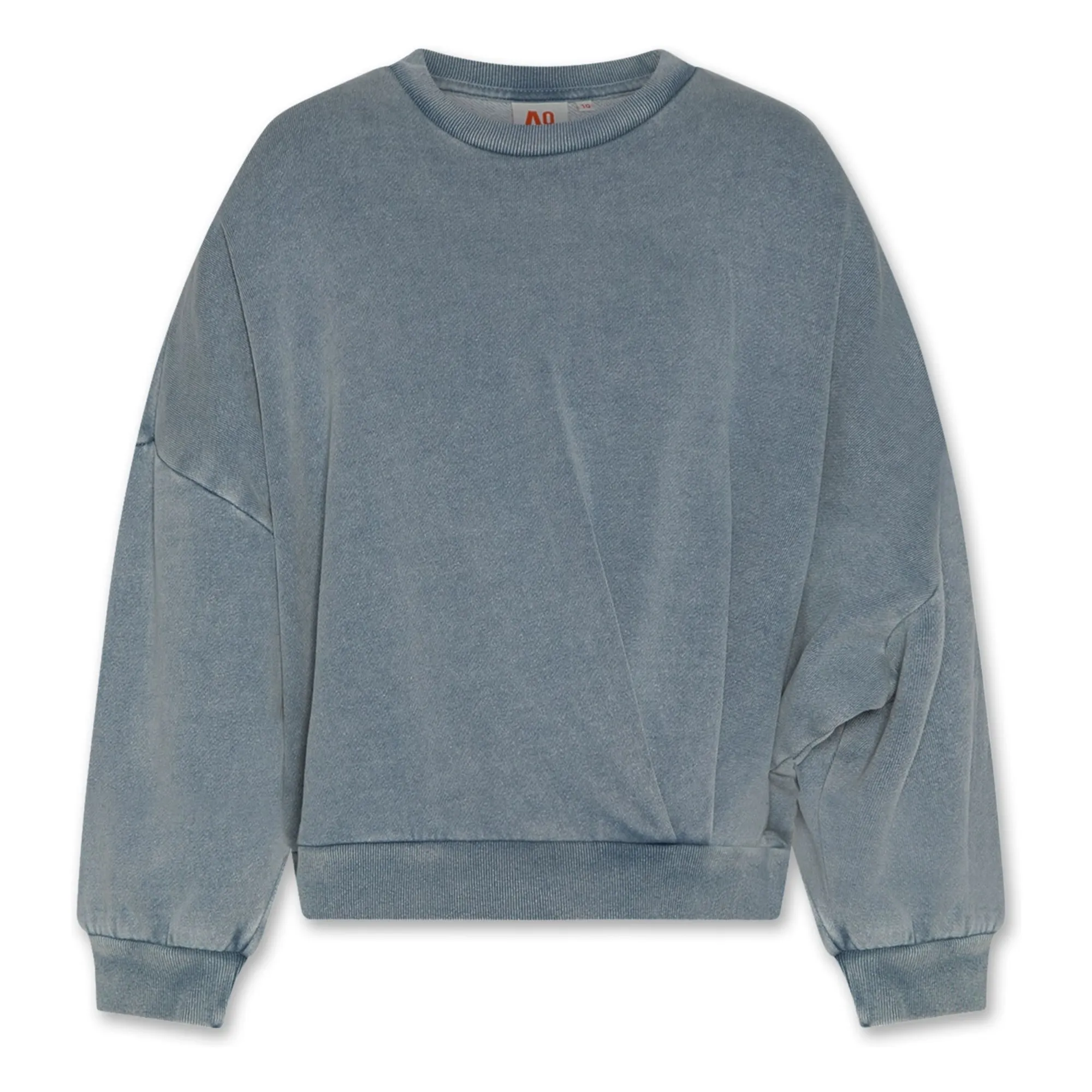 Ao76 Grey Blue Lys Recycled Cotton Sweatshirt