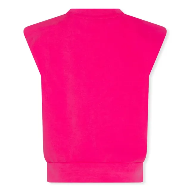 Top de algodón reciclado Alaya | Rosa Fushia