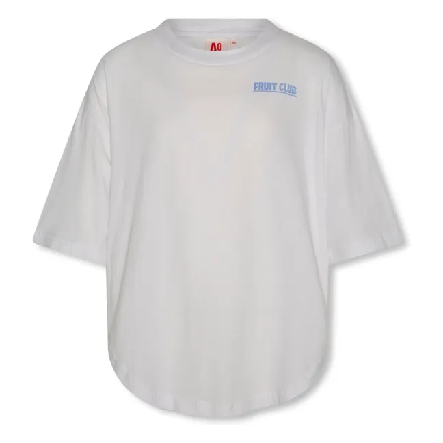 Camiseta oversize de algodón reciclado True Fresh | Blanco
