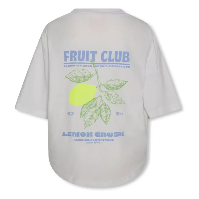 Camiseta oversize de algodón reciclado True Fresh | Blanco