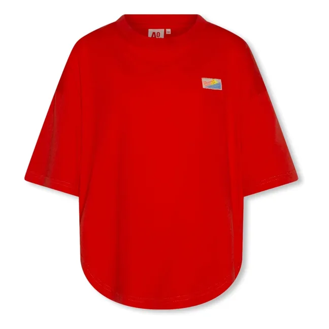 T-shirt Oversize True Sunseeker Coton Recyclé | Rouge