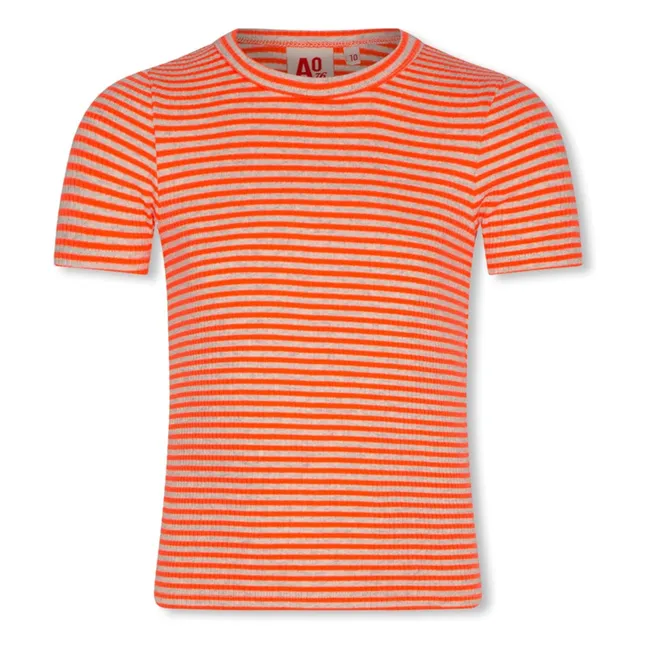 T-shirt Emi Rayé | Corail