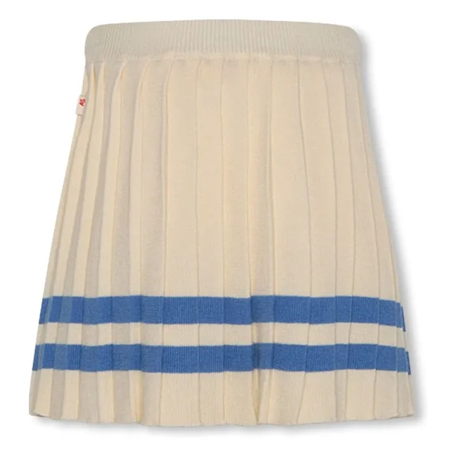 Falda plisada Julie Bandes | Marfil