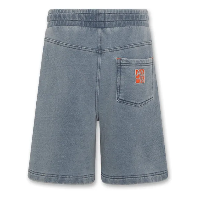Alex - Pantaloncini in denim di cotone riciclato | Azzurro