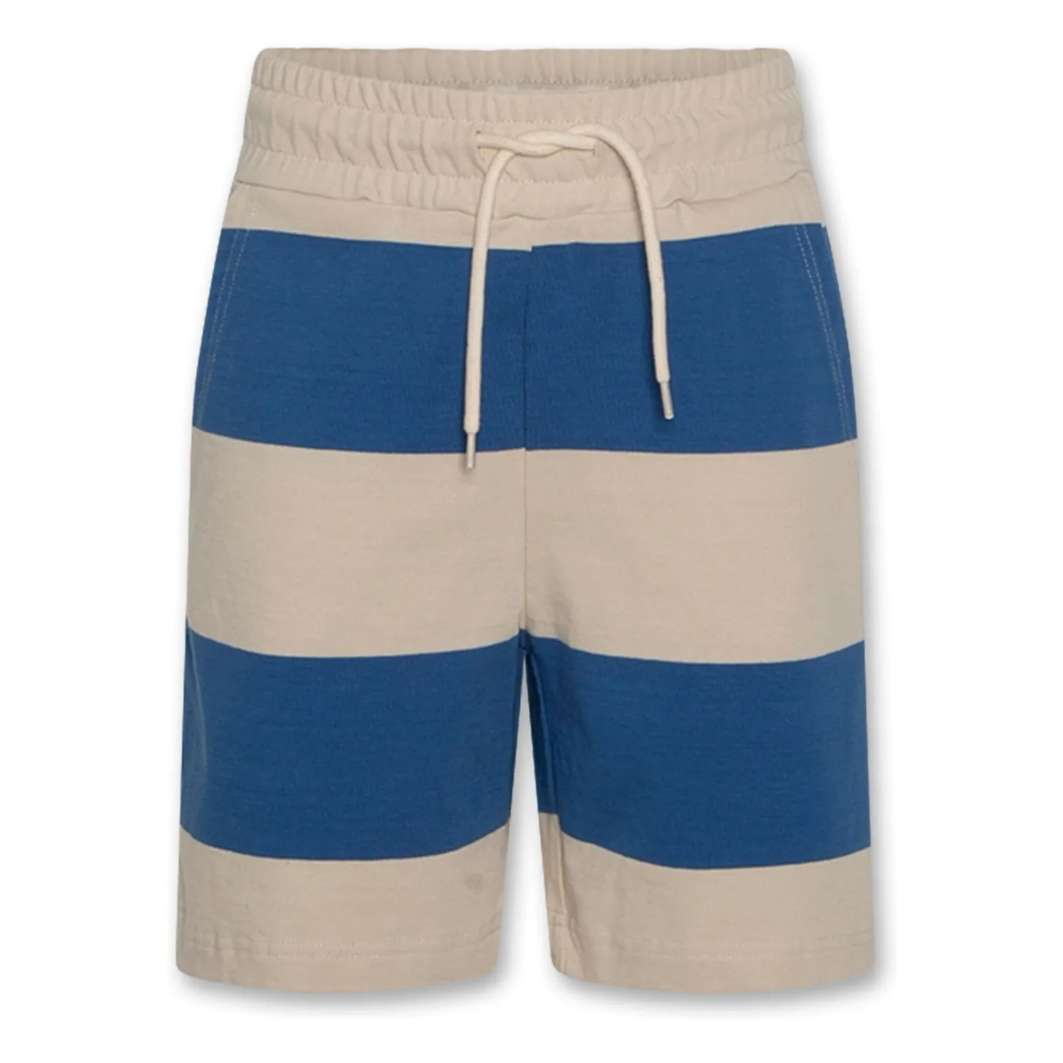 Ao76 Blue Eliot Striped Recycled Cotton Shorts