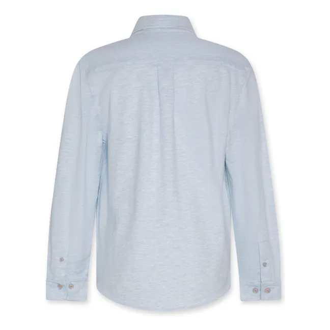 Dan Recycled Cotton Shirt | Blue
