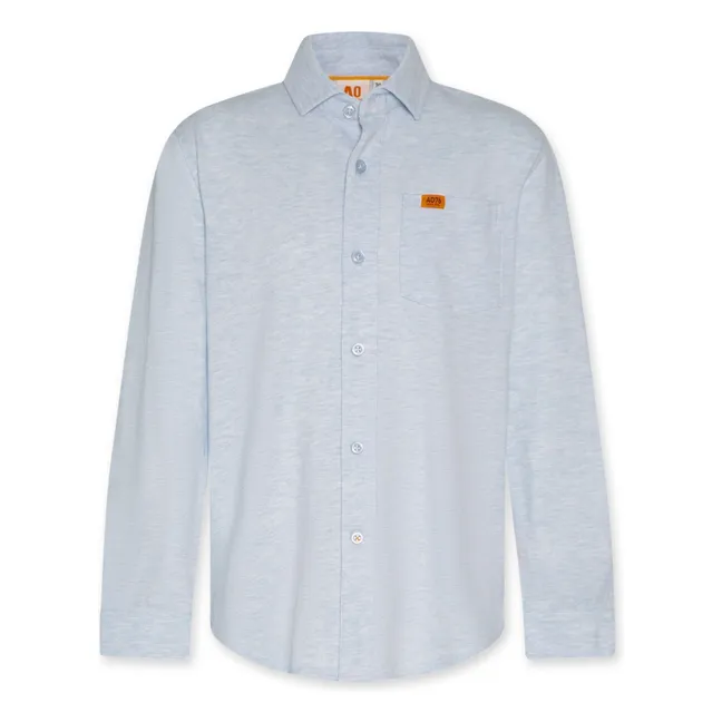 Camisa Dan de algodón reciclado | Azul