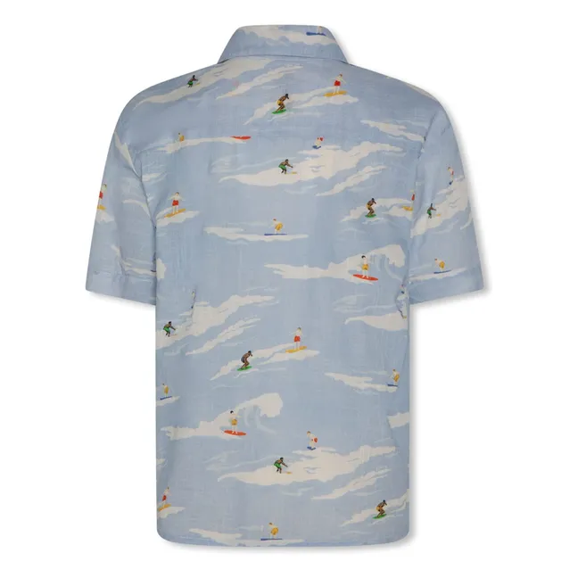 Camisa Hawaiian Rolls | Azul Claro