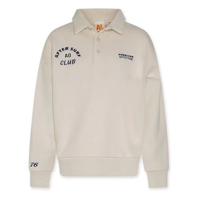 Sweat Polo Jack Club Coton Recyclé | Ecru