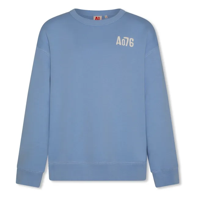 Felpa Oscar in cotone riciclato | Azzurro