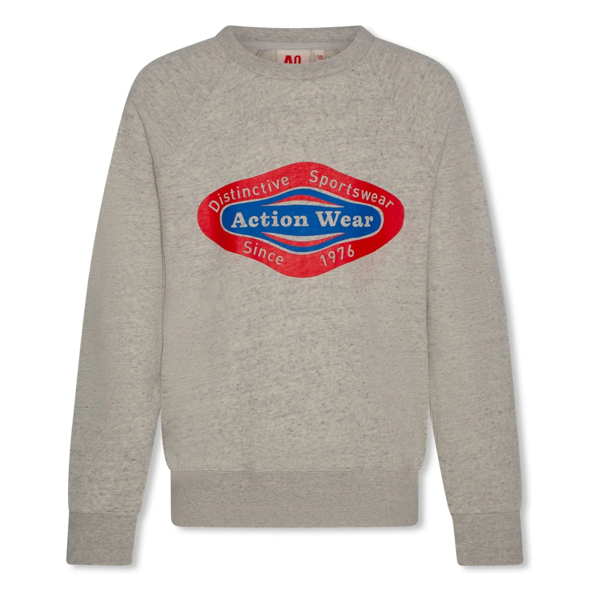 Ao76 Heather Grey Moon Actionwear Recycled Cotton Sweatshirt