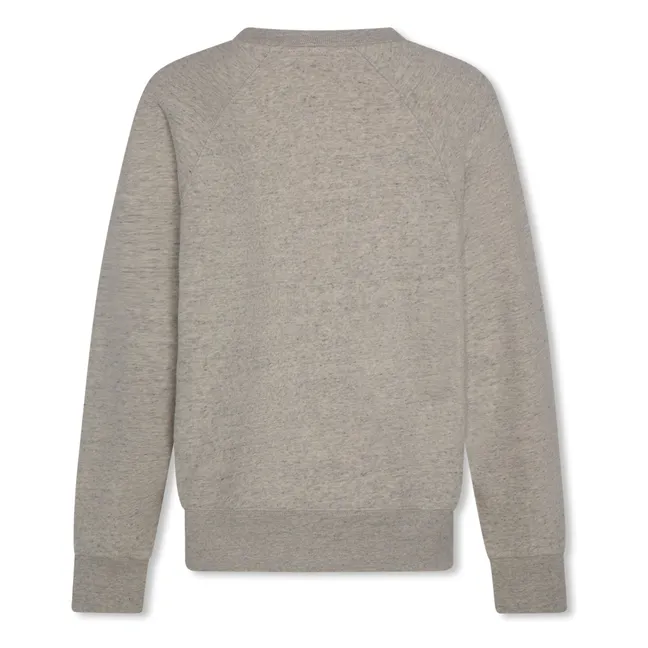 Felpa in cotone riciclato Moon Actionwear | Grigio chiné