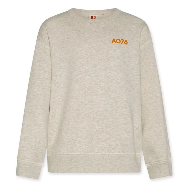 Sweat Oscar Happiness Coton Recyclé | Grège