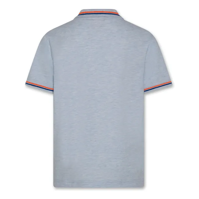 Polo Carter in cotone riciclato | Azzurro