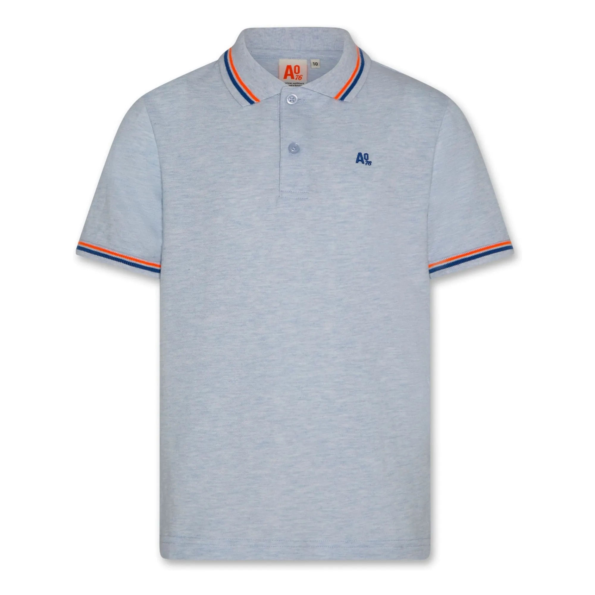 Ao76 Light Blue Carter Recycled Cotton Polo Shirt