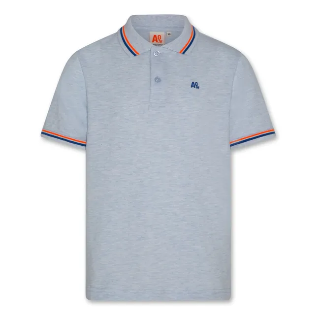 Polo Carter in cotone riciclato | Azzurro