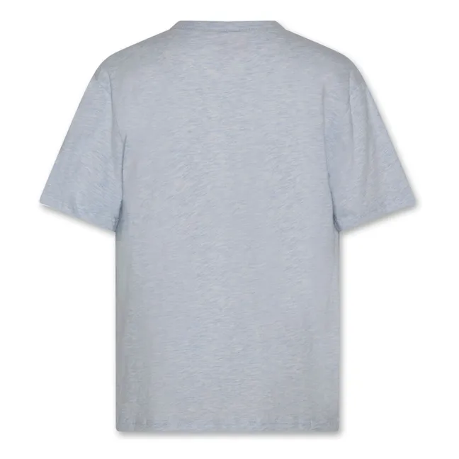 T-shirt Silas Lobster Coton Recyclé | Bleu Clair
