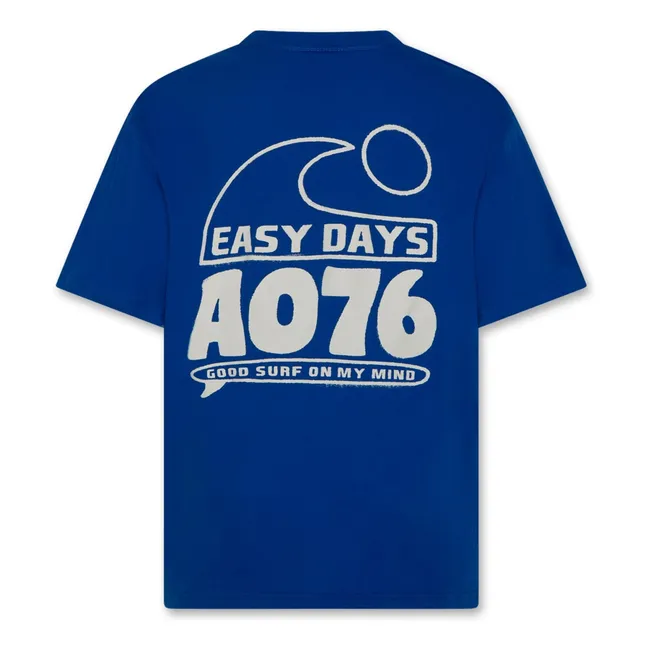 T-shirt Silas Easy Coton Recyclé | Bleu
