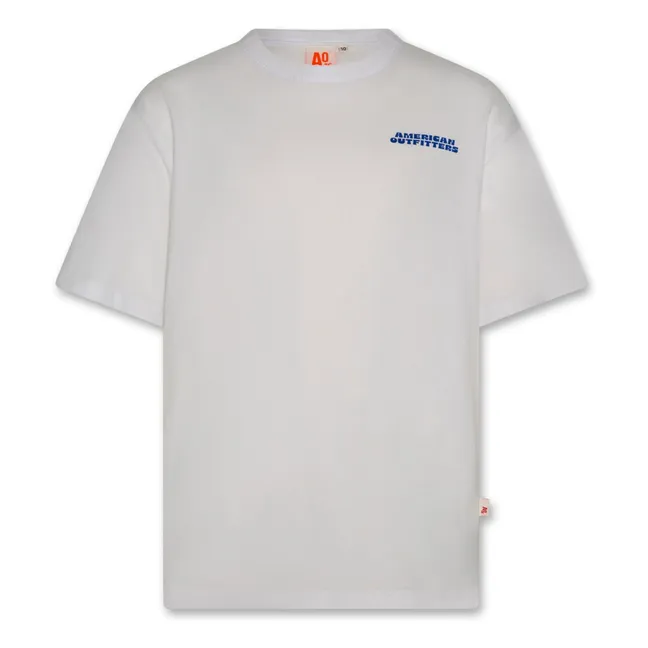 T-shirt Silas Burger Cotone riciclato | Bianco